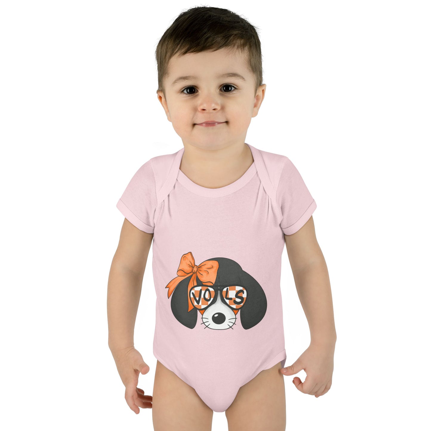 lil Smokey Girl-Themed Infant Bodysuit with 'VOL' Design - Perfect for Baby Showers and Celebrations