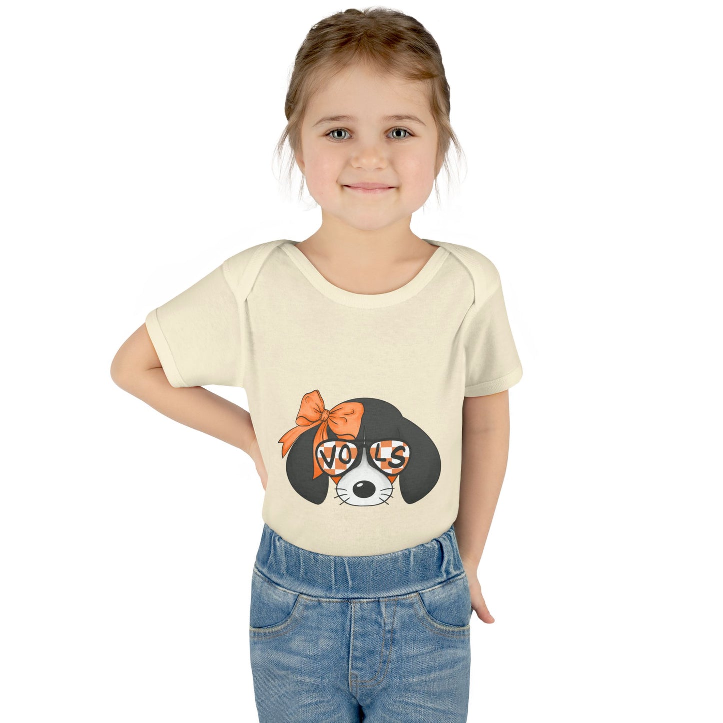 lil Smokey Girl-Themed Infant Bodysuit with 'VOL' Design - Perfect for Baby Showers and Celebrations