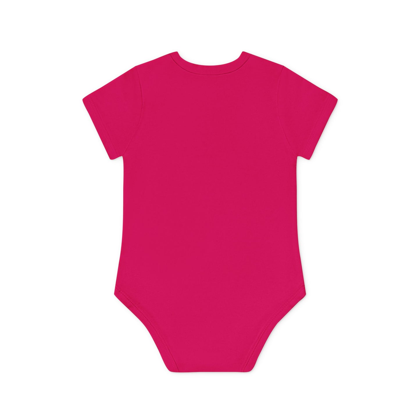 Cute UT Themed Cat Organic Baby Bodysuit - Short Sleeve, Perfect for Newborns