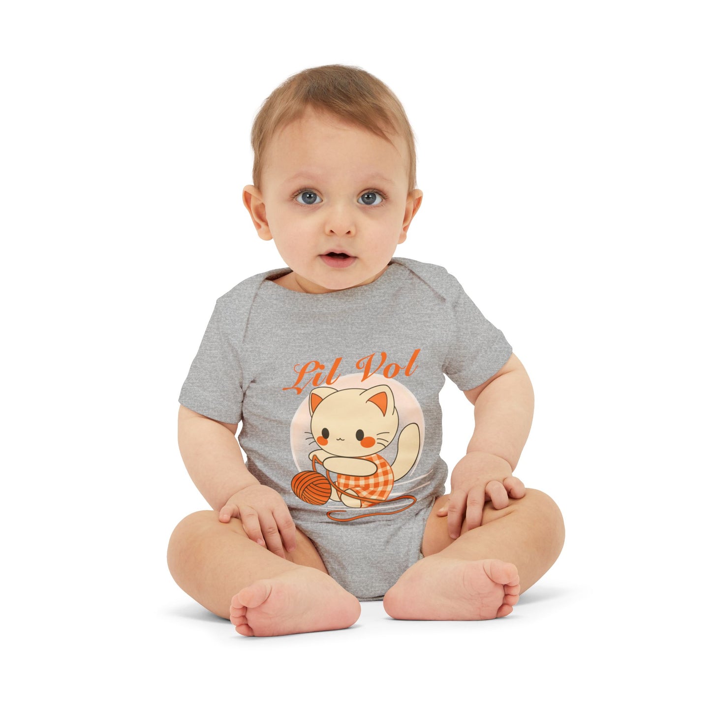 Cute UT Themed Cat Infants Jersey One Piece – Lil Vol Baby Bodysuit for Newborns