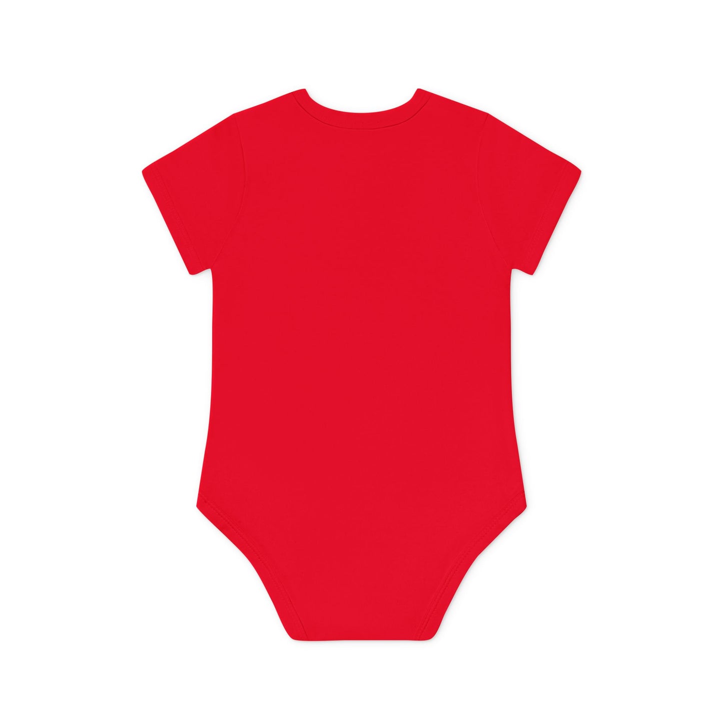 Cute UT Themed Cat Organic Baby Bodysuit - Short Sleeve, Perfect for Newborns