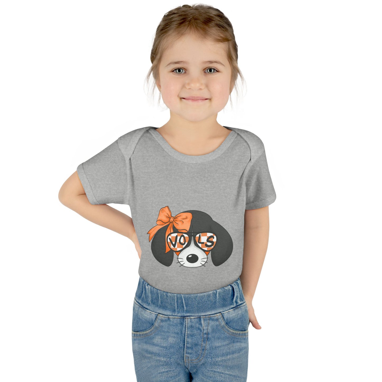 lil Smokey Girl-Themed Infant Bodysuit with 'VOL' Design - Perfect for Baby Showers and Celebrations