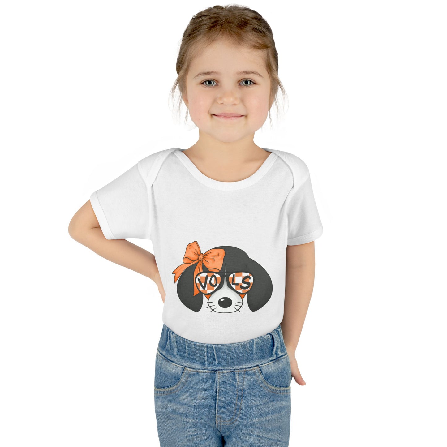 lil Smokey Girl-Themed Infant Bodysuit with 'VOL' Design - Perfect for Baby Showers and Celebrations