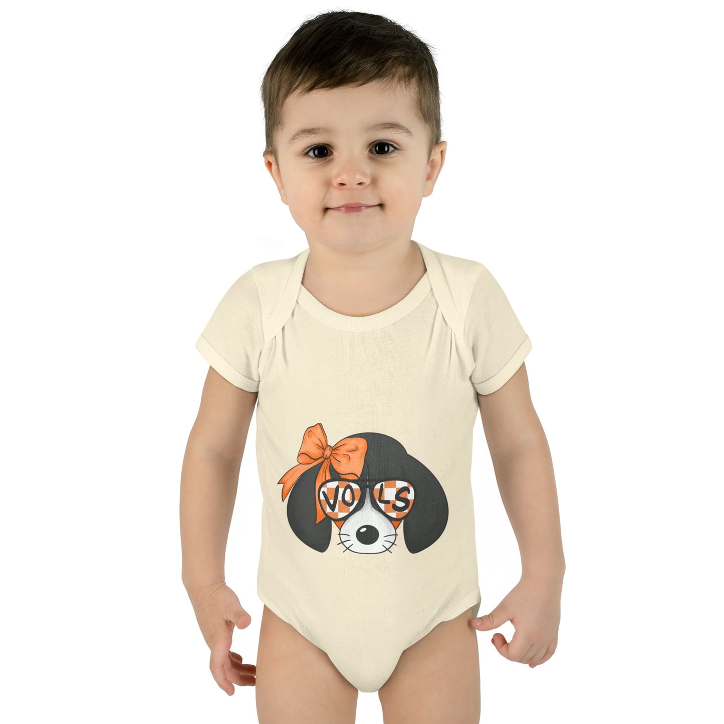 lil Smokey Girl-Themed Infant Bodysuit with 'VOL' Design - Perfect for Baby Showers and Celebrations