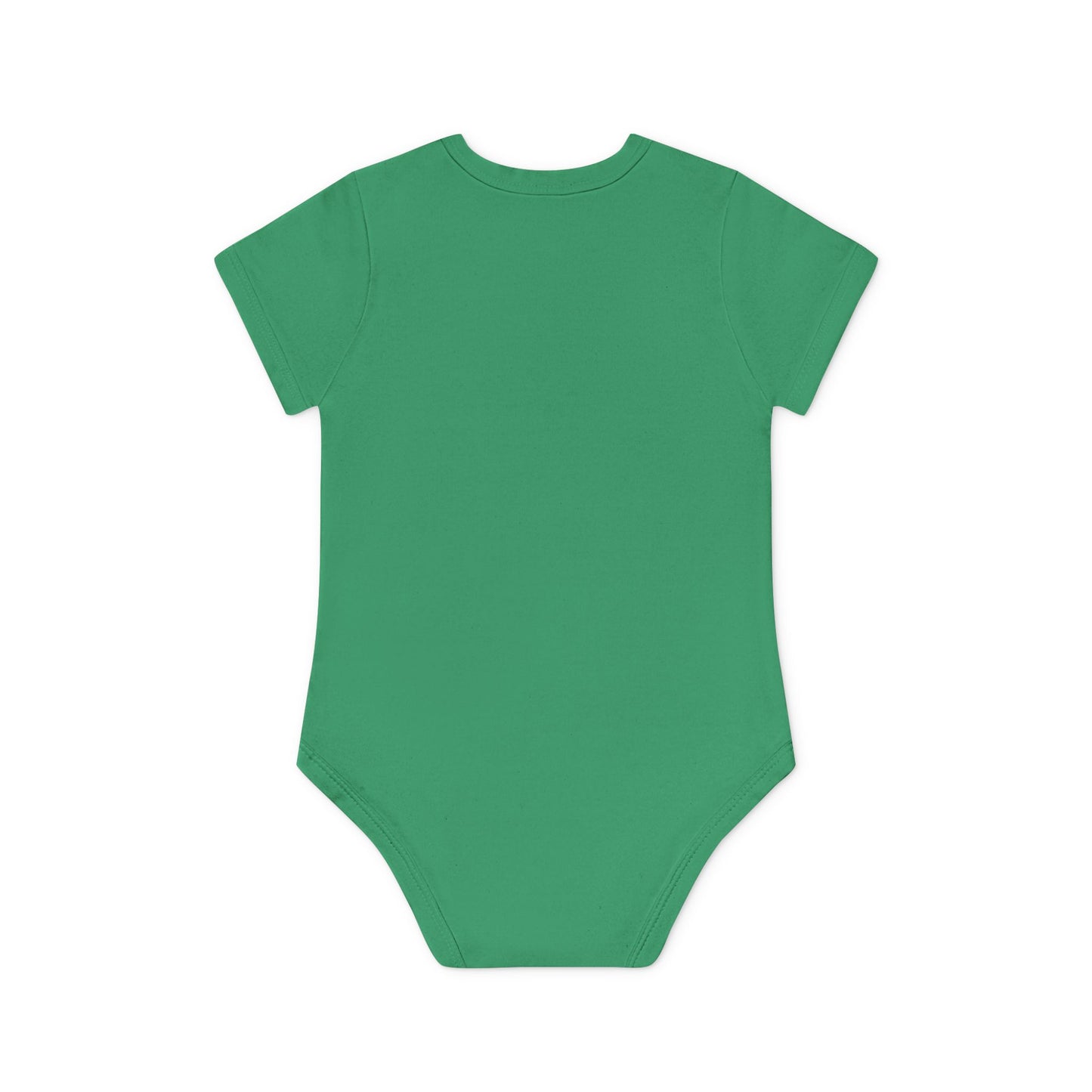 Cute UT Themed Cat Organic Baby Bodysuit - Short Sleeve, Perfect for Newborns