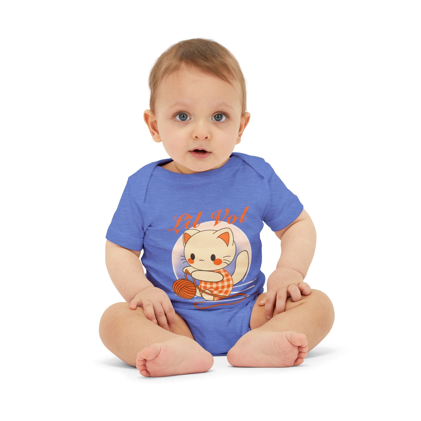 Cute UT Themed Cat Infants Jersey One Piece – Lil Vol Baby Bodysuit for Newborns