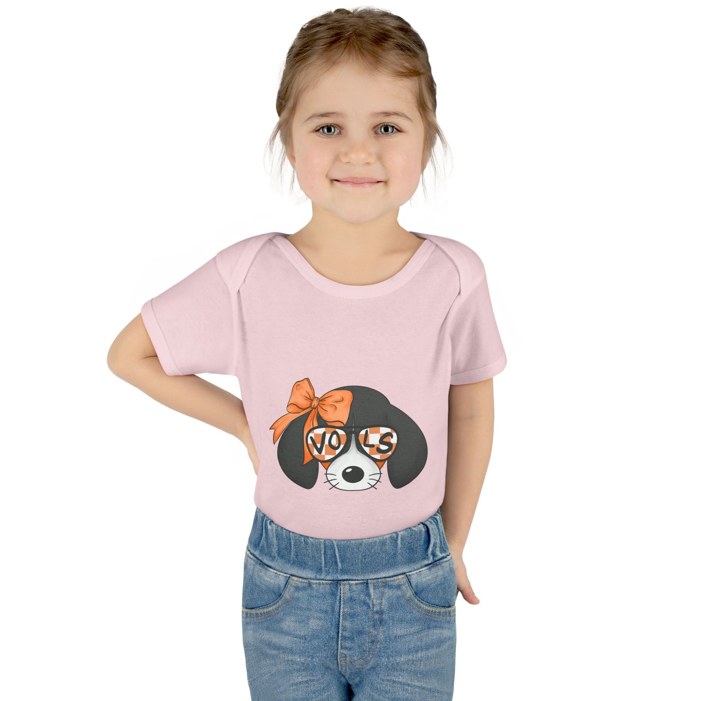 lil Smokey Girl-Themed Infant Bodysuit with 'VOL' Design - Perfect for Baby Showers and Celebrations