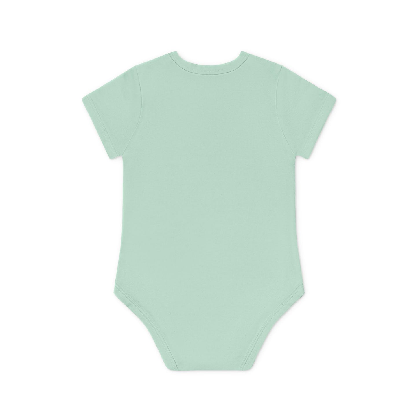 Cute UT Themed Cat Organic Baby Bodysuit - Short Sleeve, Perfect for Newborns