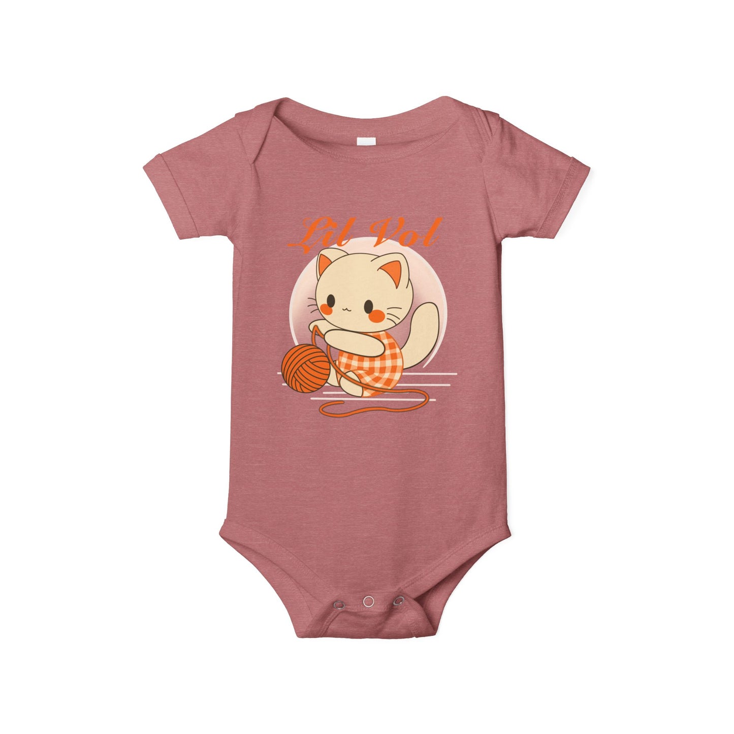 Cute UT Themed Cat Infants Jersey One Piece – Lil Vol Baby Bodysuit for Newborns