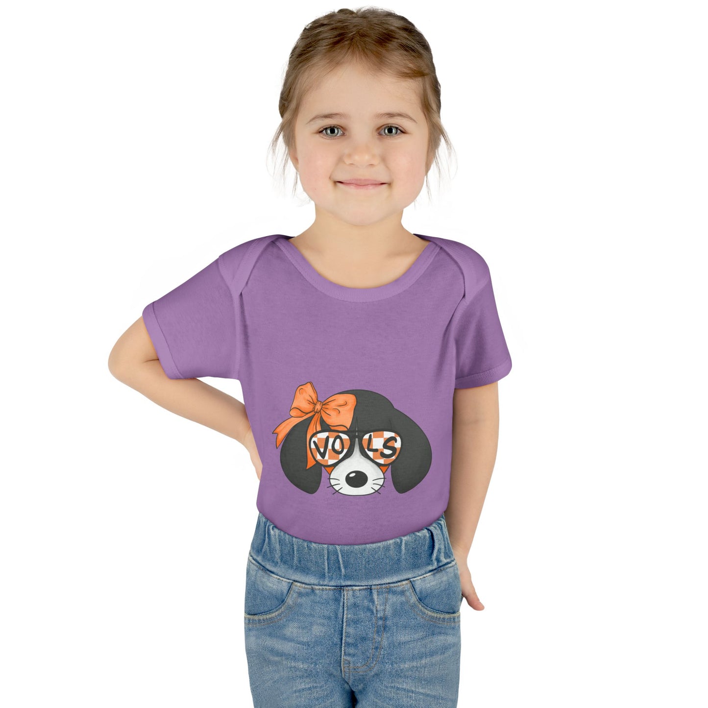 lil Smokey Girl-Themed Infant Bodysuit with 'VOL' Design - Perfect for Baby Showers and Celebrations
