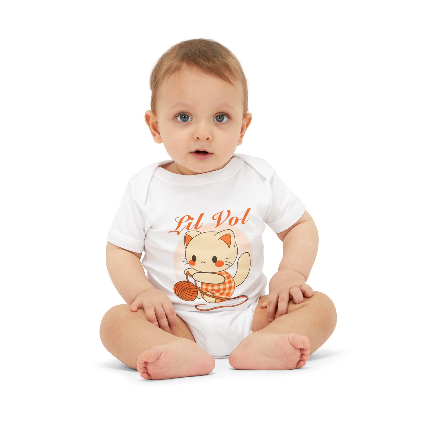Cute UT Themed Cat Infants Jersey One Piece – Lil Vol Baby Bodysuit for Newborns