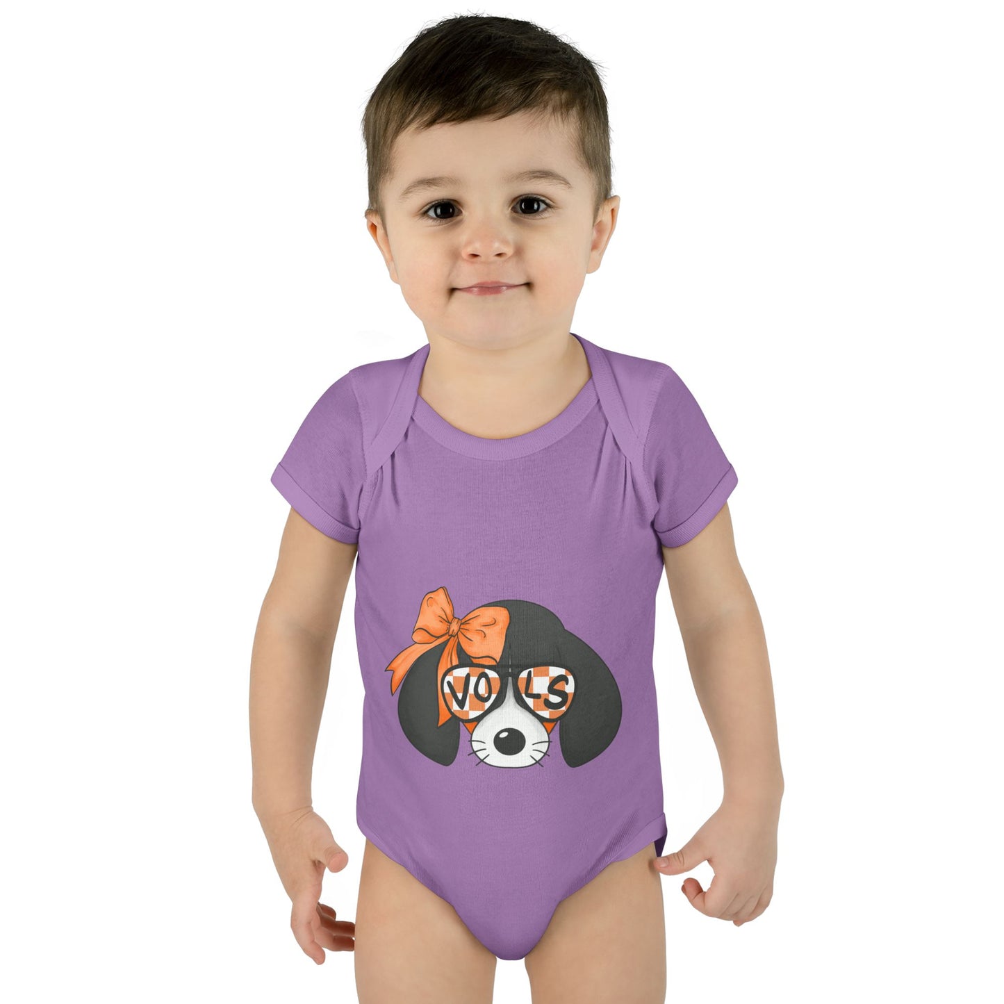 lil Smokey Girl-Themed Infant Bodysuit with 'VOL' Design - Perfect for Baby Showers and Celebrations