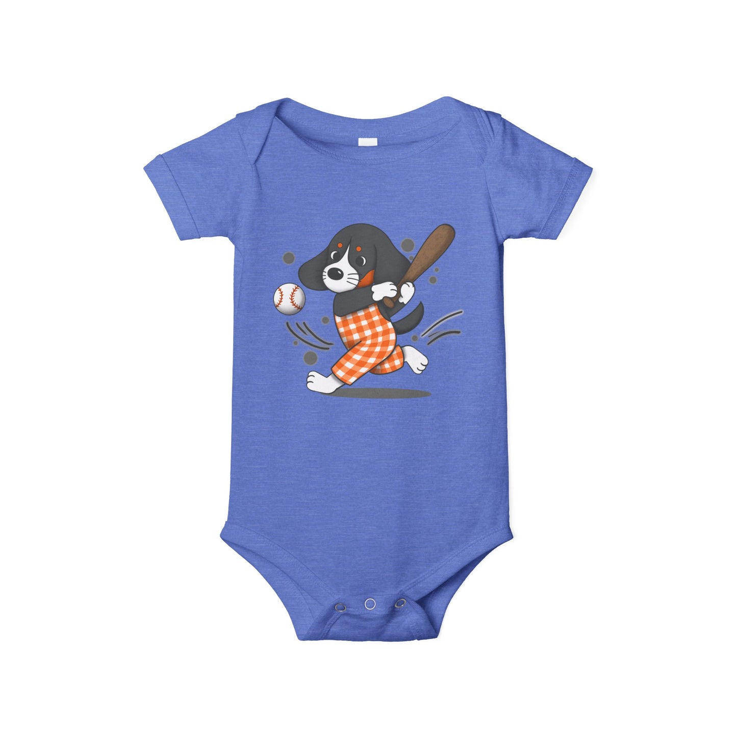 Cute BaseVol-Themed Infant Bodysuit with lil Smokey Design