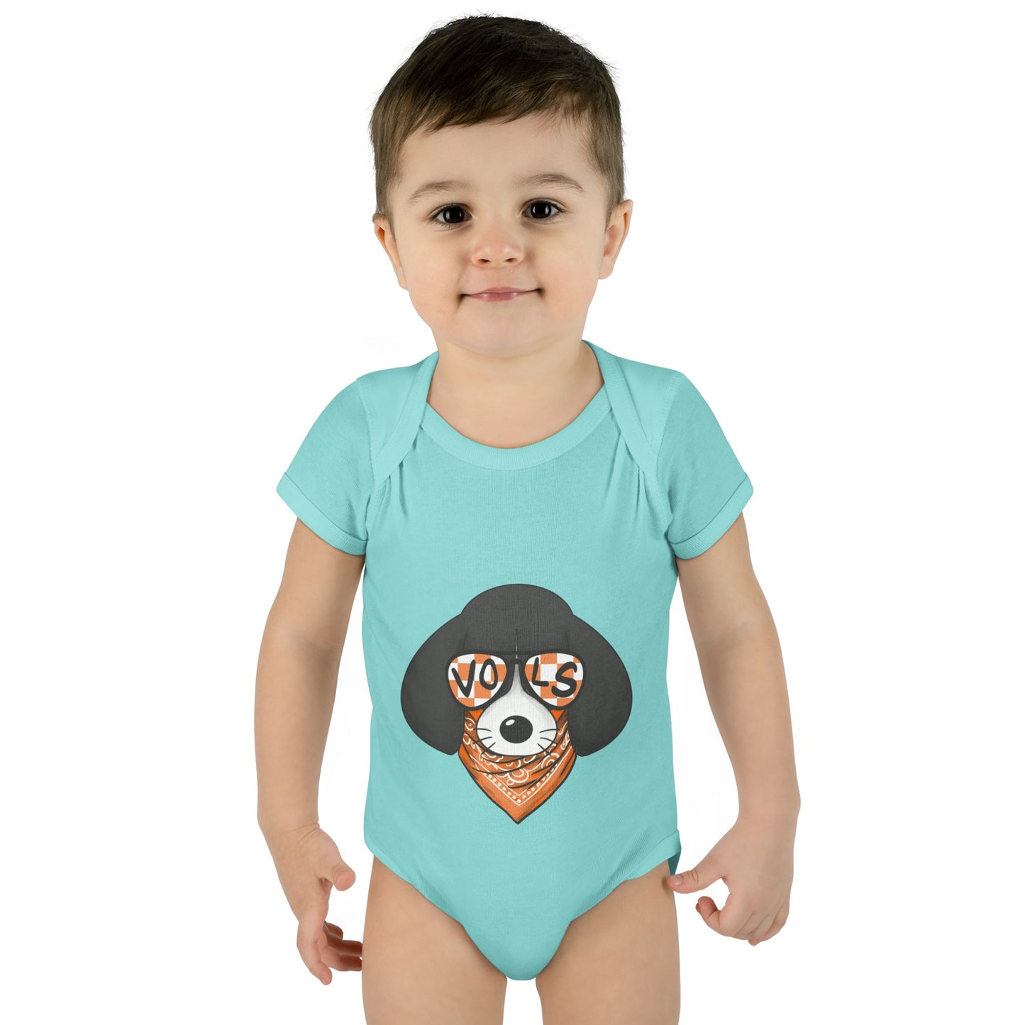 Cute Infant Bodysuit with lil Smokey Design