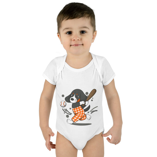 Cute lil Smokey BasebVol Infant Bodysuit - Perfect Baby Gift for Baseball Season