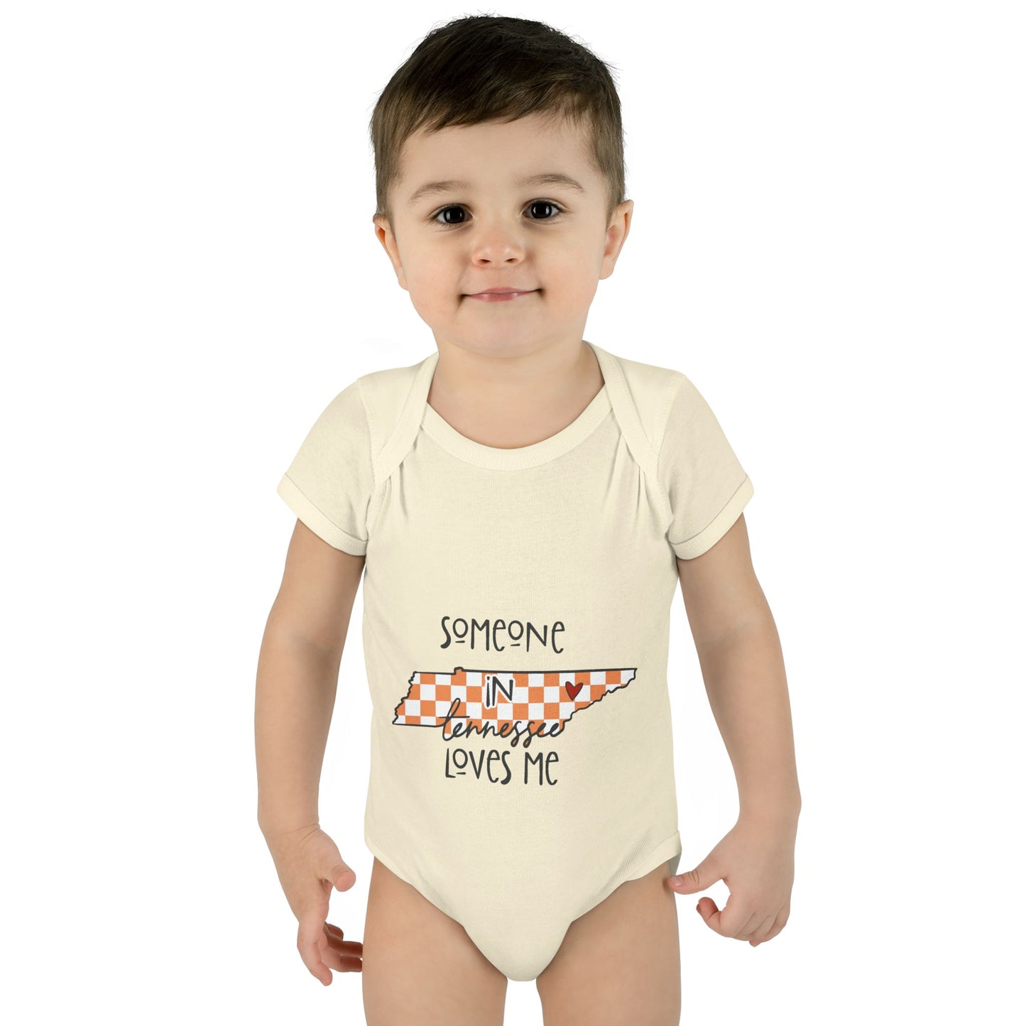 Tennessee Love Infant Bodysuit - Someone in Tennessee Loves Me - Cute Baby Outfit