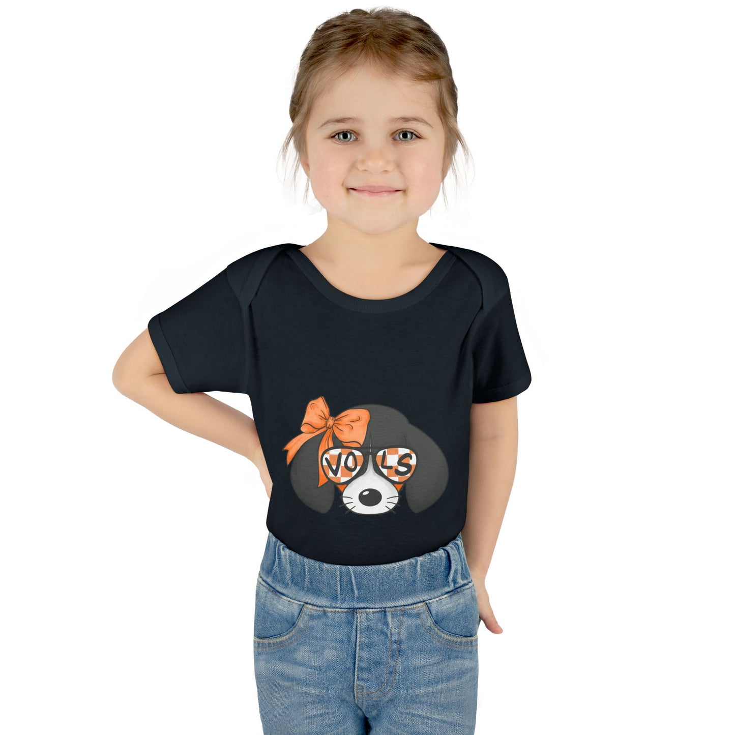 lil Smokey Girl-Themed Infant Bodysuit with 'VOL' Design - Perfect for Baby Showers and Celebrations