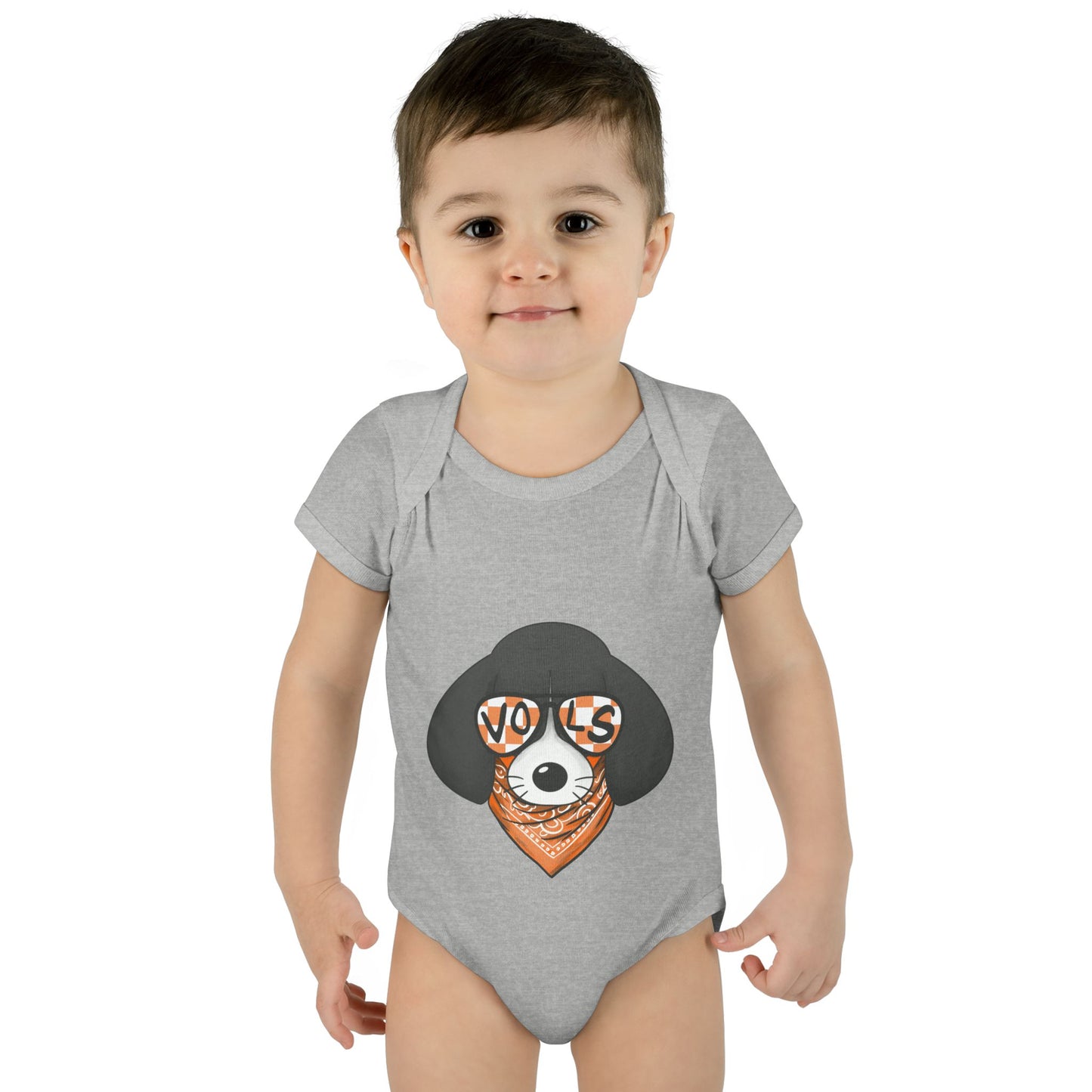 Cute Infant Bodysuit with lil Smokey Design