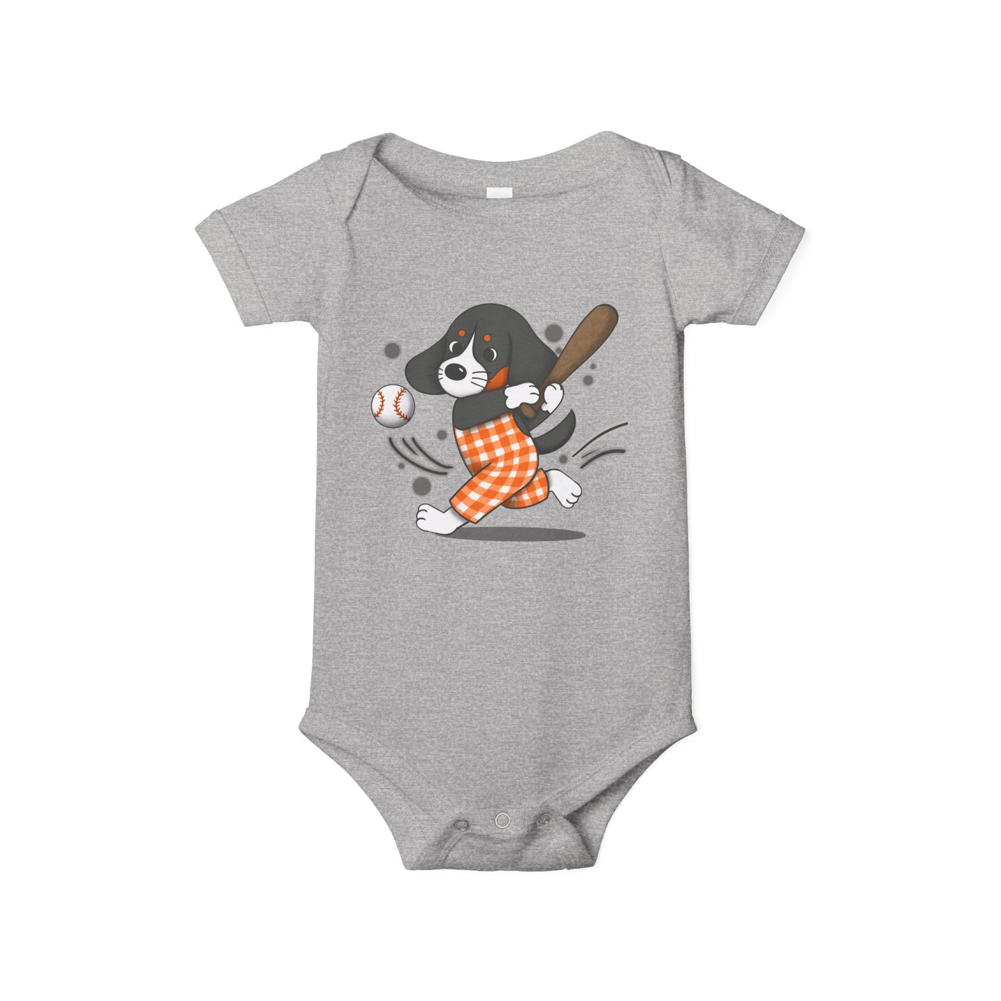Cute BaseVol-Themed Infant Bodysuit with lil Smokey Design