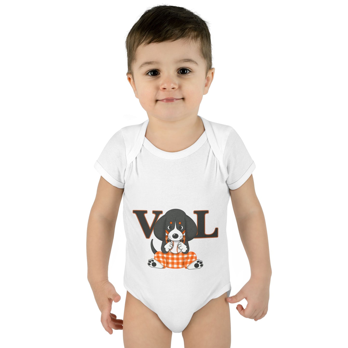 Cute lil Smokey Chewing BaseVol Infant Bodysuit - Perfect Baby Gift for Baseball Season