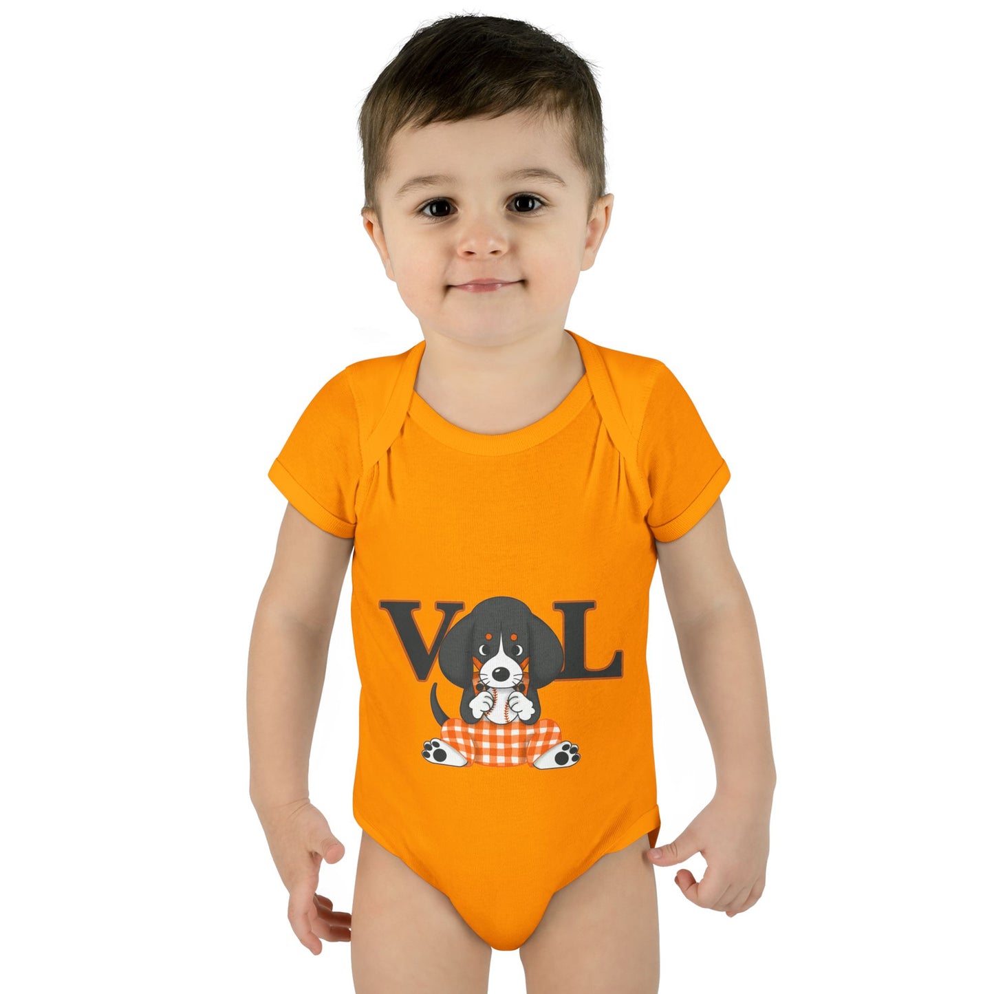 Cute lil Smokey Chewing BaseVol Infant Bodysuit - Perfect Baby Gift for Baseball Season