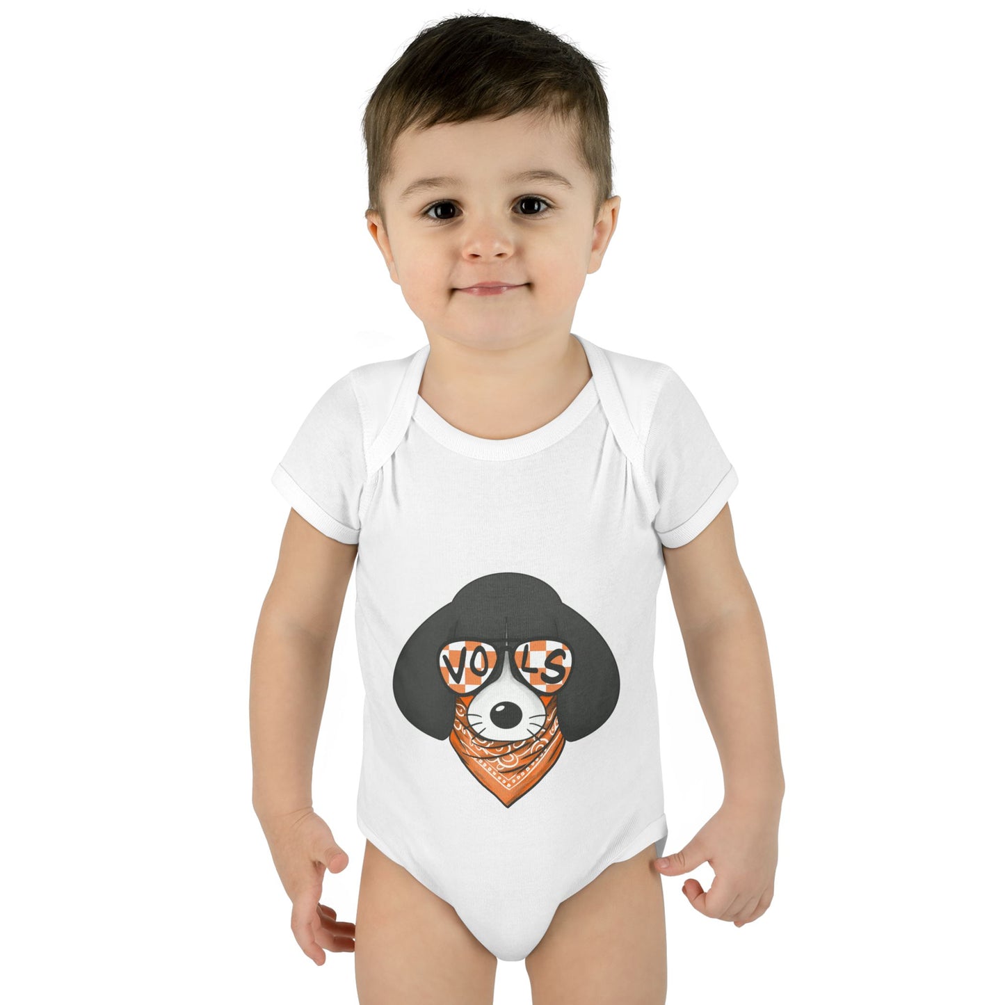 Cute Infant Bodysuit with lil Smokey Design
