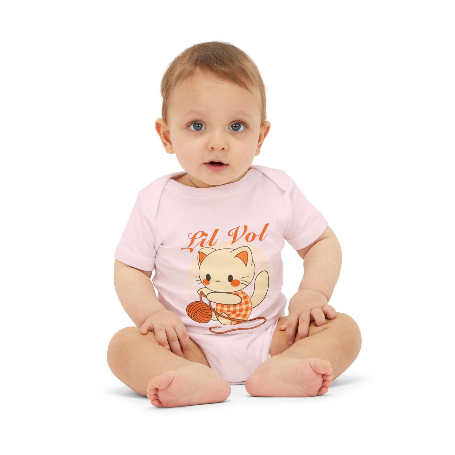 Cute UT Themed Cat Infants Jersey One Piece – Lil Vol Baby Bodysuit for Newborns