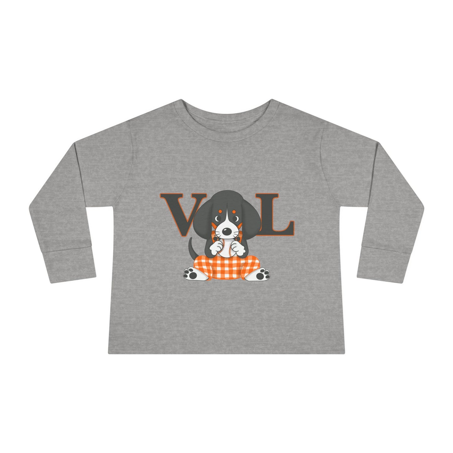 Cute Toddler Long Sleeve Tee with Adorable lil Smokey Design - Perfect for Pet Lovers