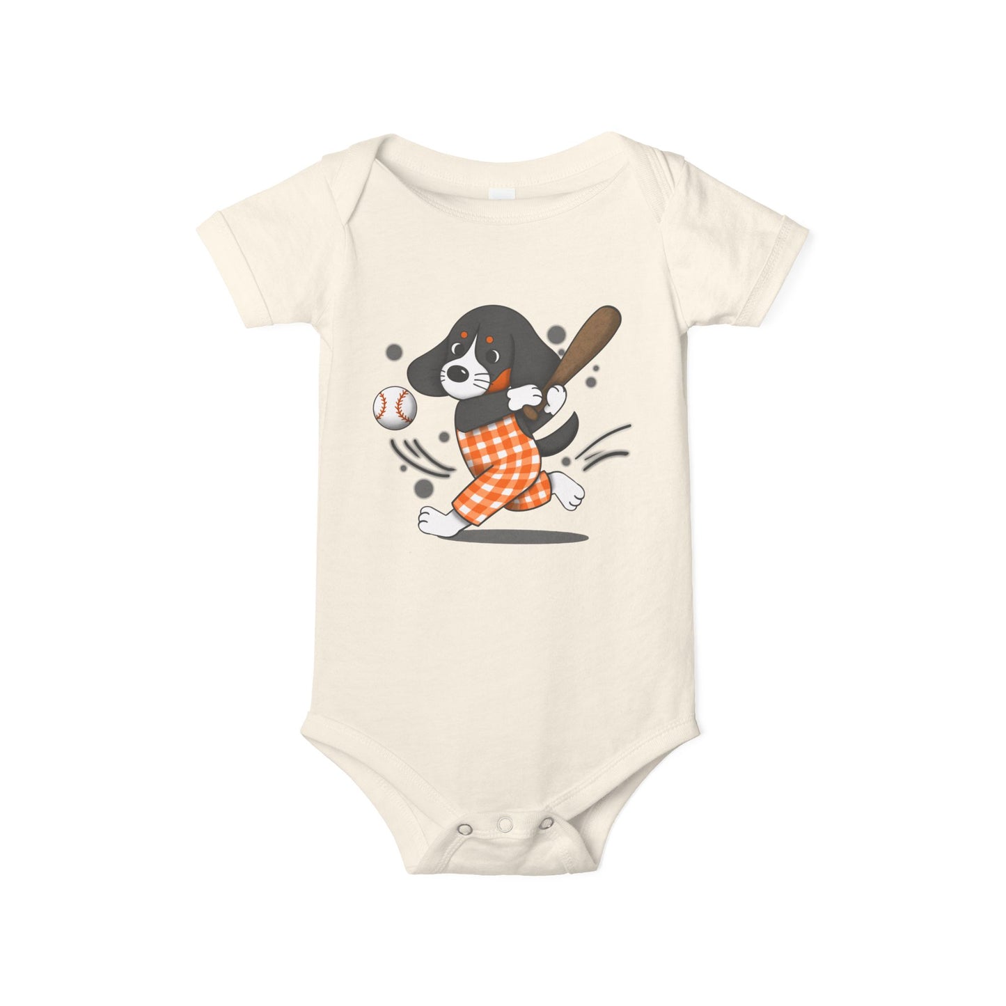 Cute BaseVol-Themed Infant Bodysuit with lil Smokey Design