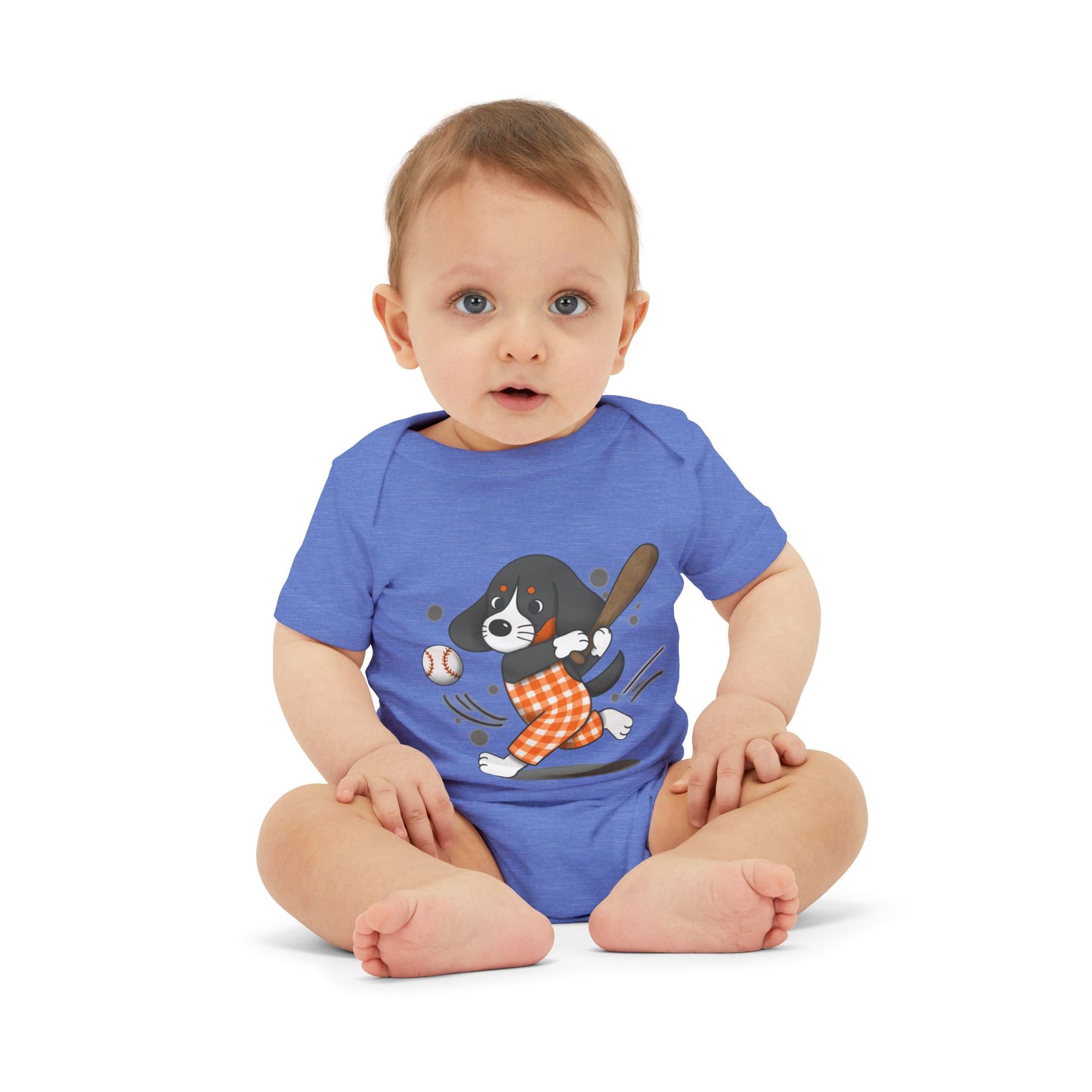Cute BaseVol-Themed Infant Bodysuit with lil Smokey Design