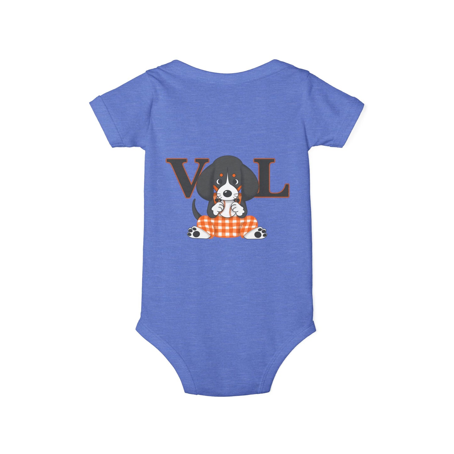 Cute BaseVol-Themed Infant Bodysuit with lil Smokey Design