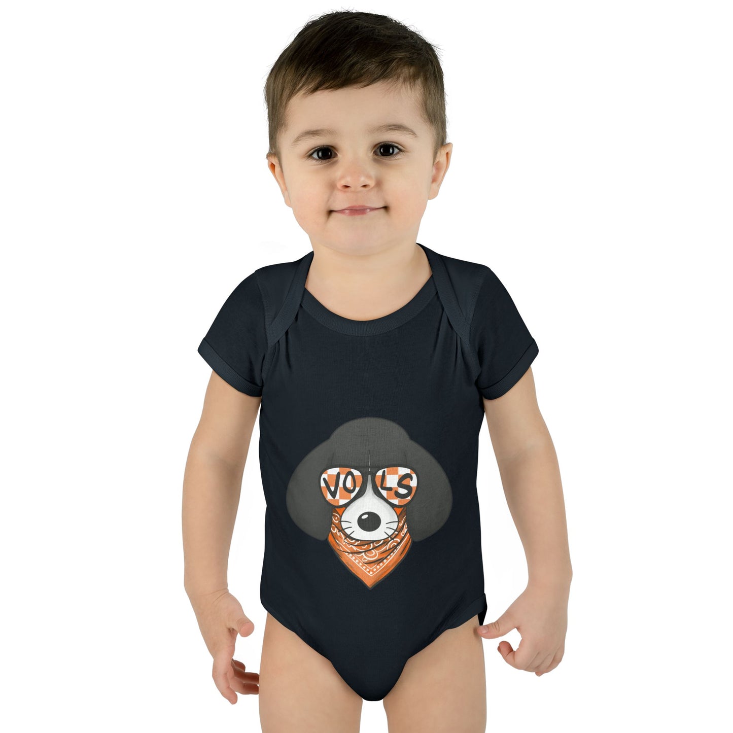 Cute Infant Bodysuit with lil Smokey Design