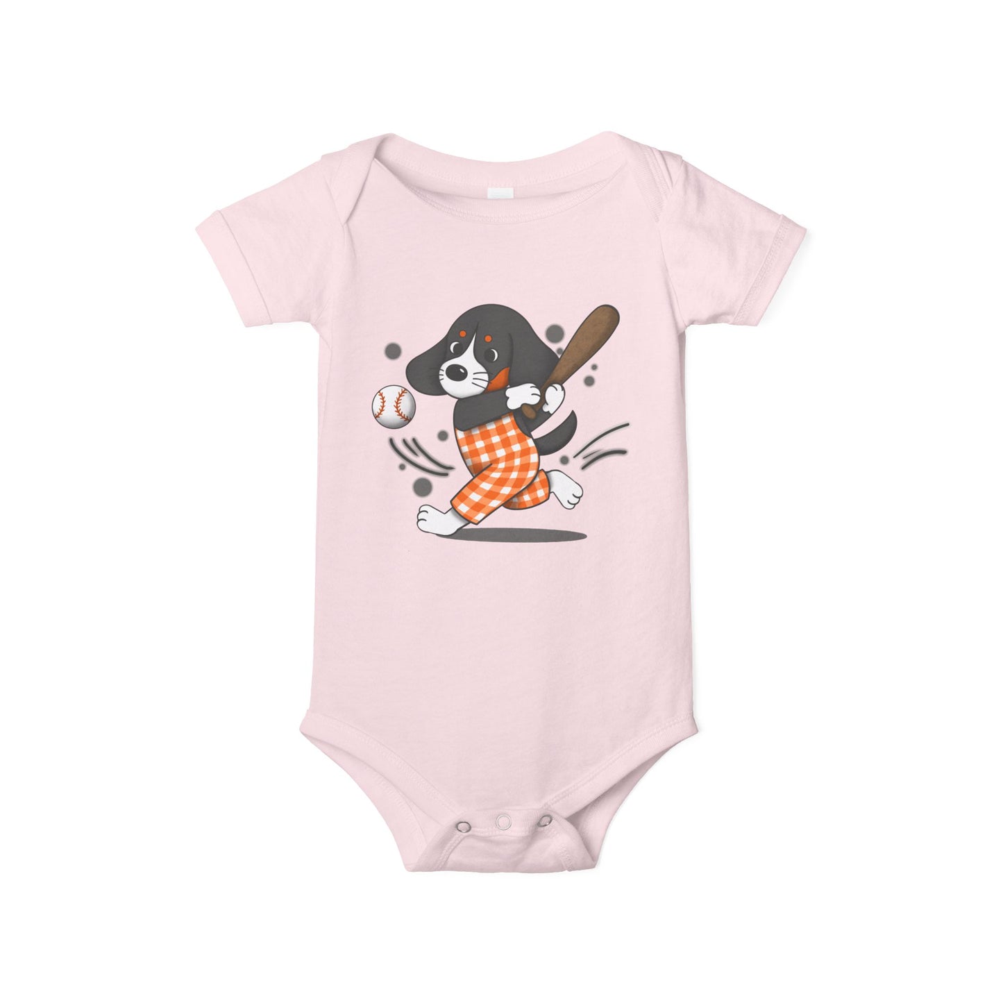 Cute BaseVol-Themed Infant Bodysuit with lil Smokey Design