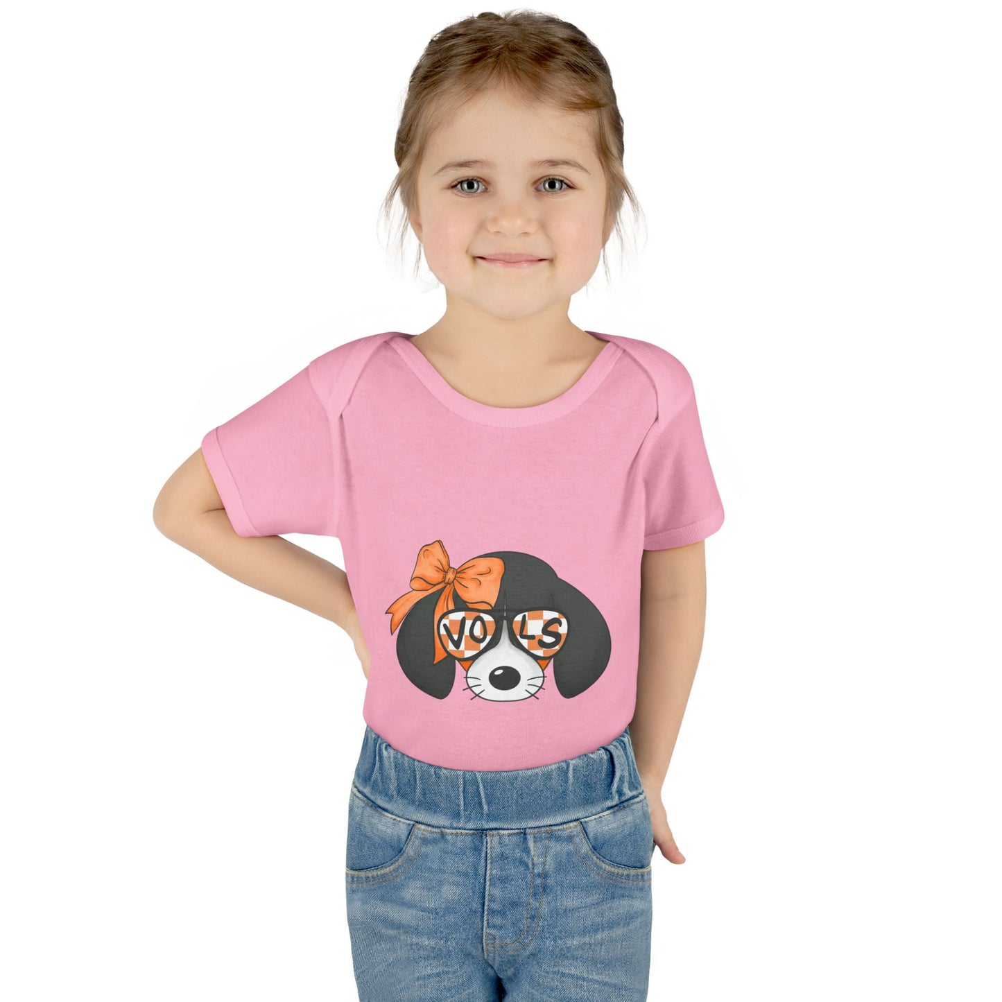lil Smokey Girl-Themed Infant Bodysuit with 'VOL' Design - Perfect for Baby Showers and Celebrations