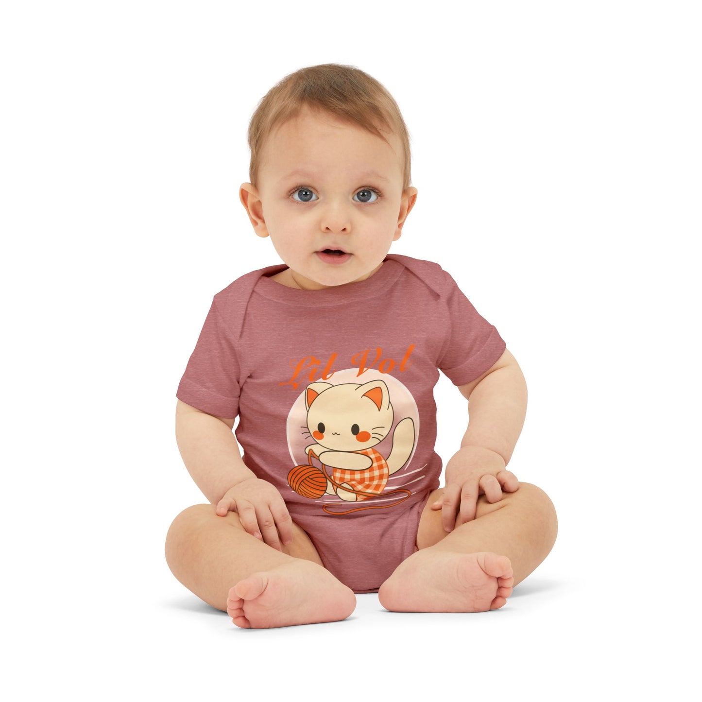 Cute UT Themed Cat Infants Jersey One Piece – Lil Vol Baby Bodysuit for Newborns